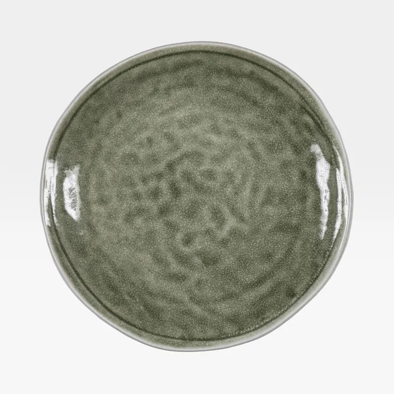 ONEER dinner plate green/white - dia 29cm