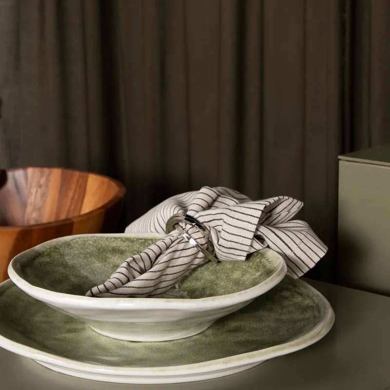 LINK napkin ring silver