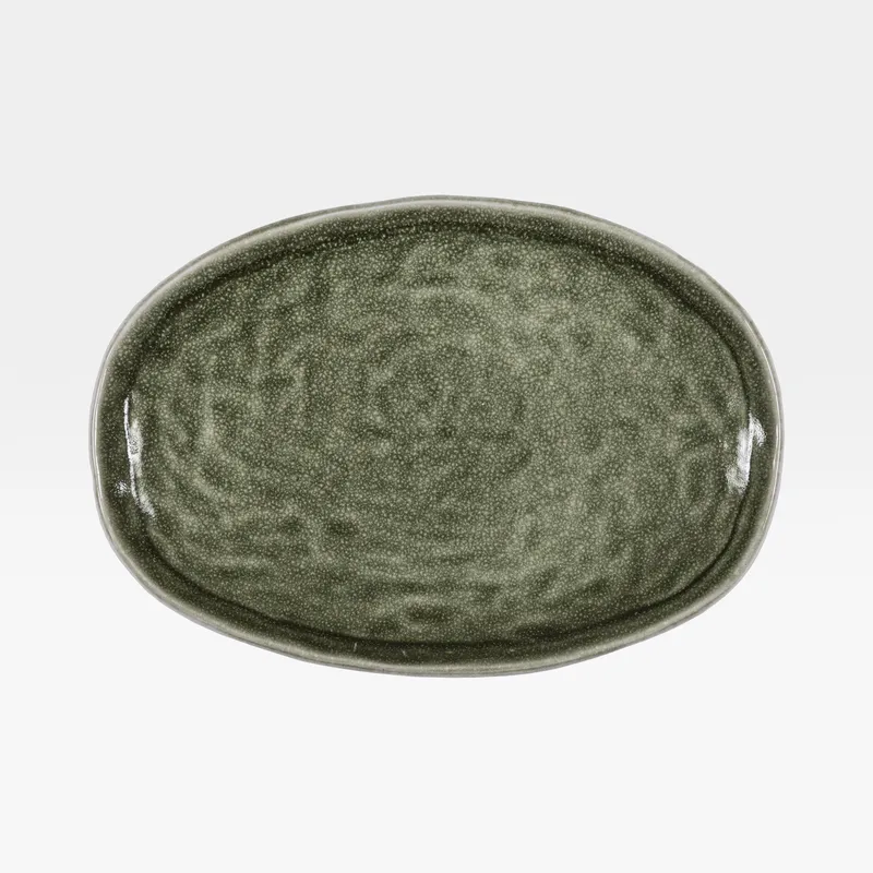 ONEER plate green/white - 22x31cm
