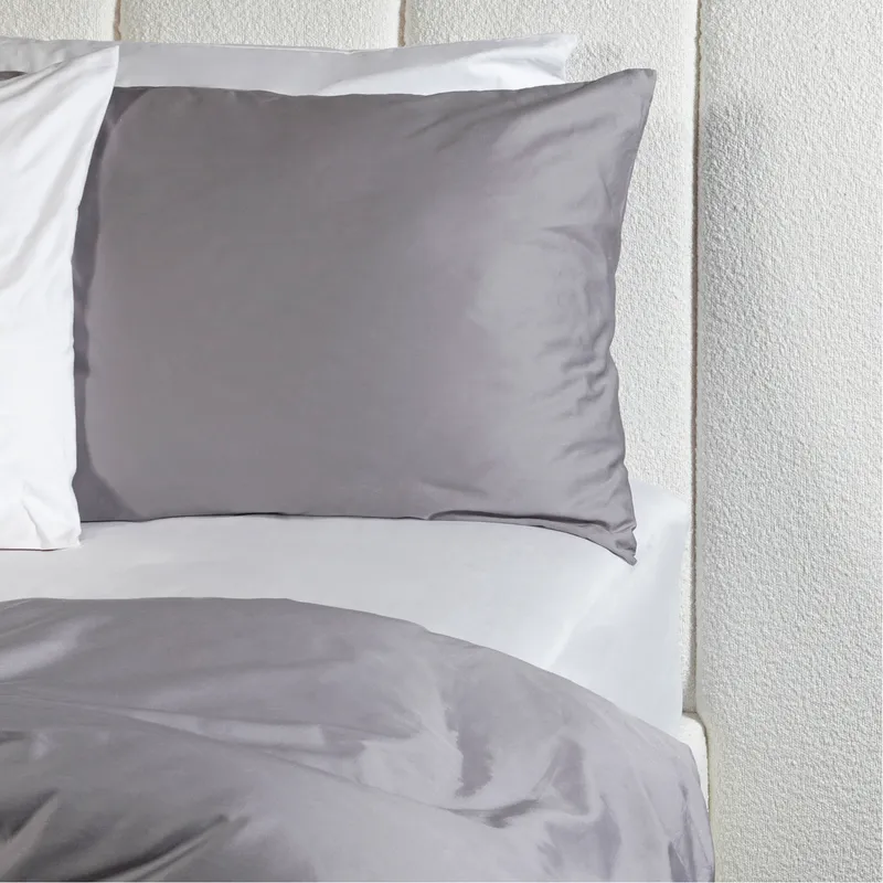HOTEL Sateen duvet cover dark grey - 224x224cm