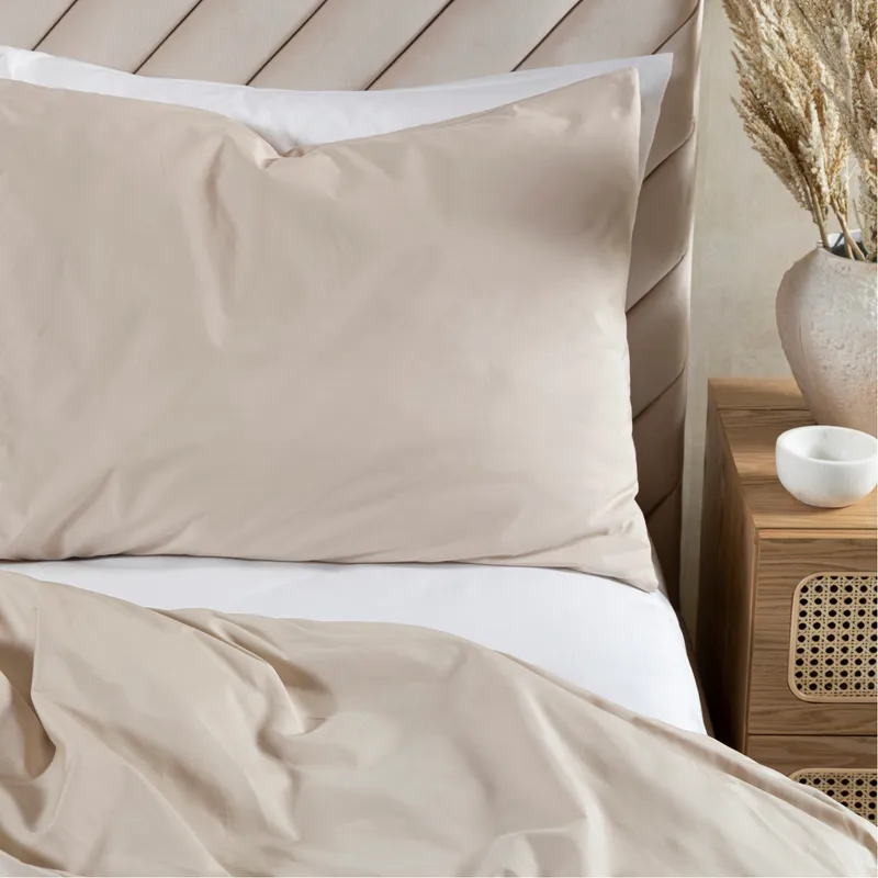 HOTEL Percale duvet cover beige - 224x224cm