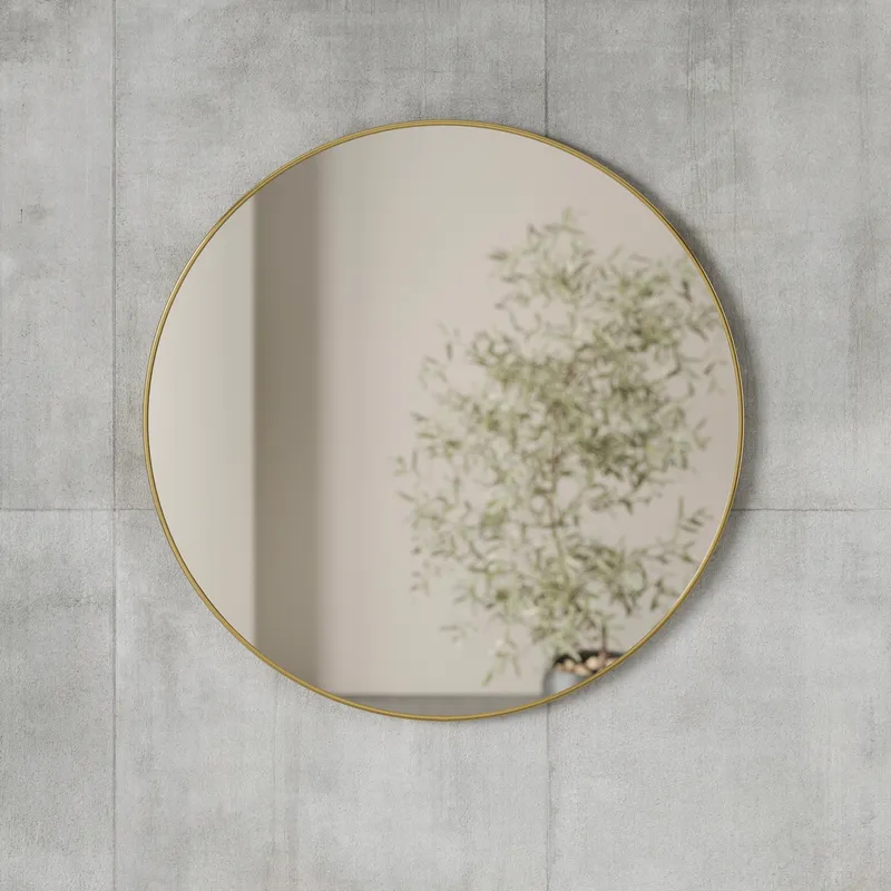 HUBBA wall mirror brass - dia 61cm
