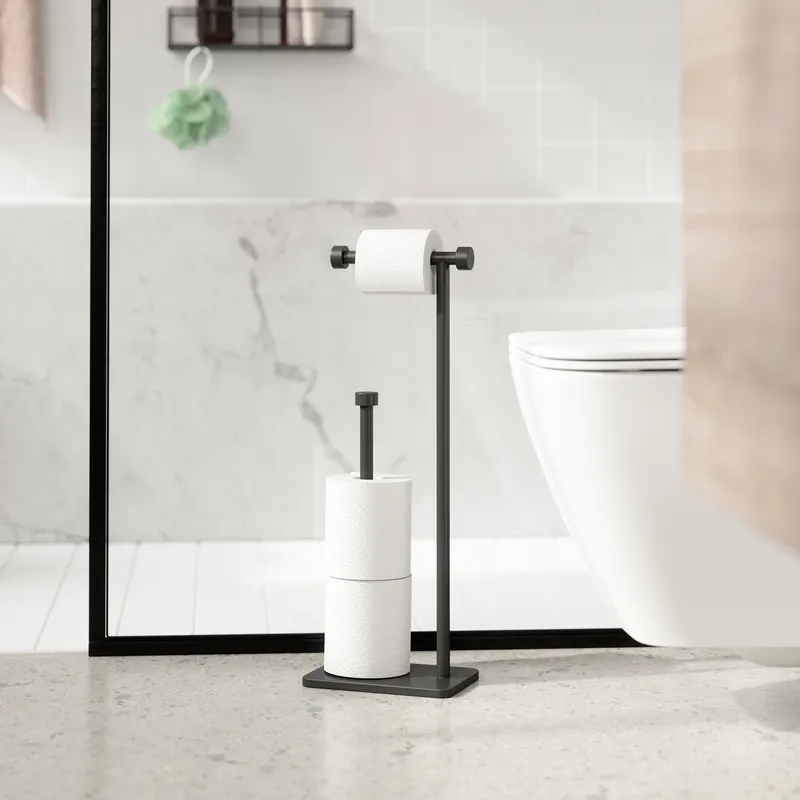 CAPPA toilet paper holder black