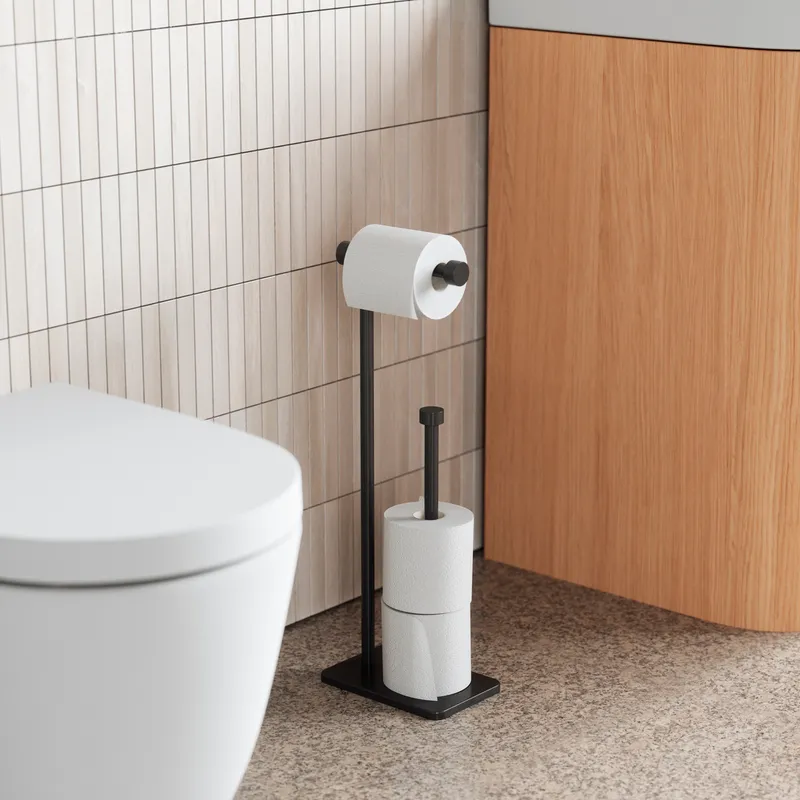 CAPPA toilet paper holder black