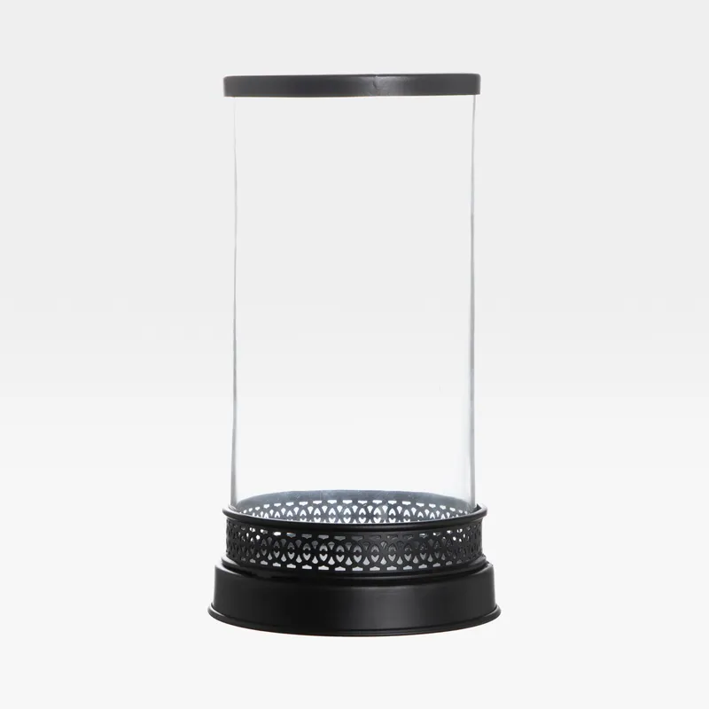 SNEHAL hurricane clear/black - H33cm