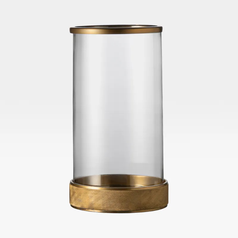 ERON hurricane brass/clear - H33cm