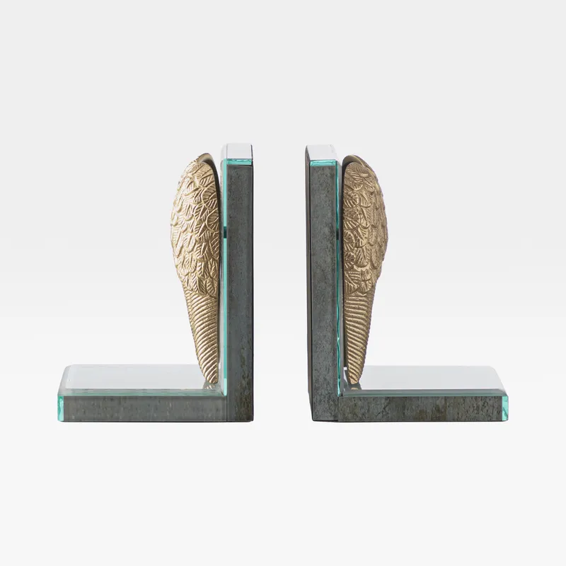 ANGEL bookends gold set of 2 - H18cm