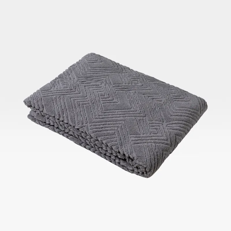 ANATOLIA bath sheet dark grey - 100x180cm