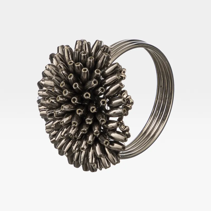 KELTIE napkin ring black/silver