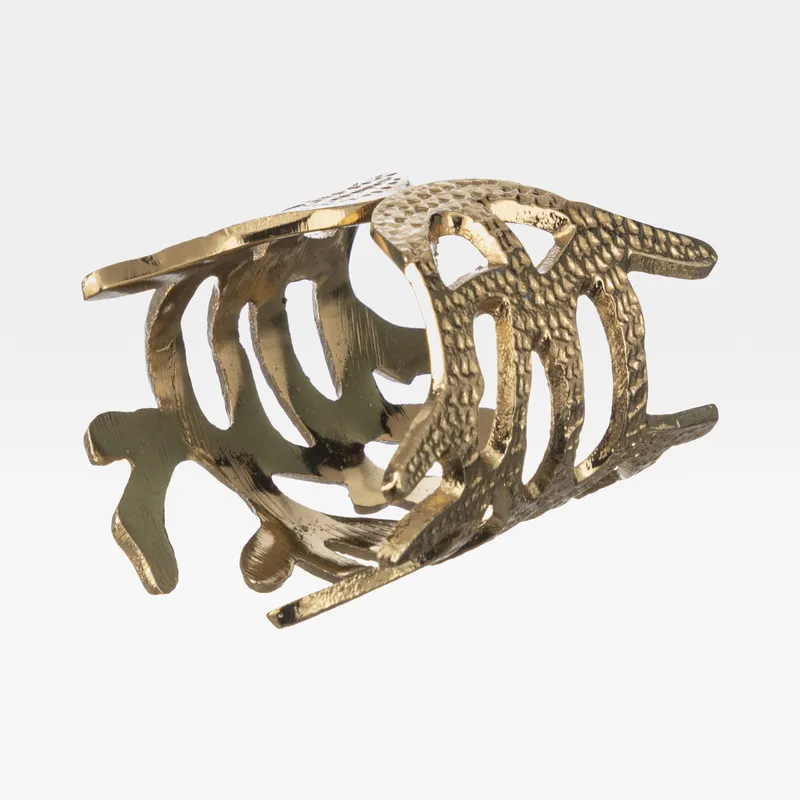 CORAL napkin ring gold