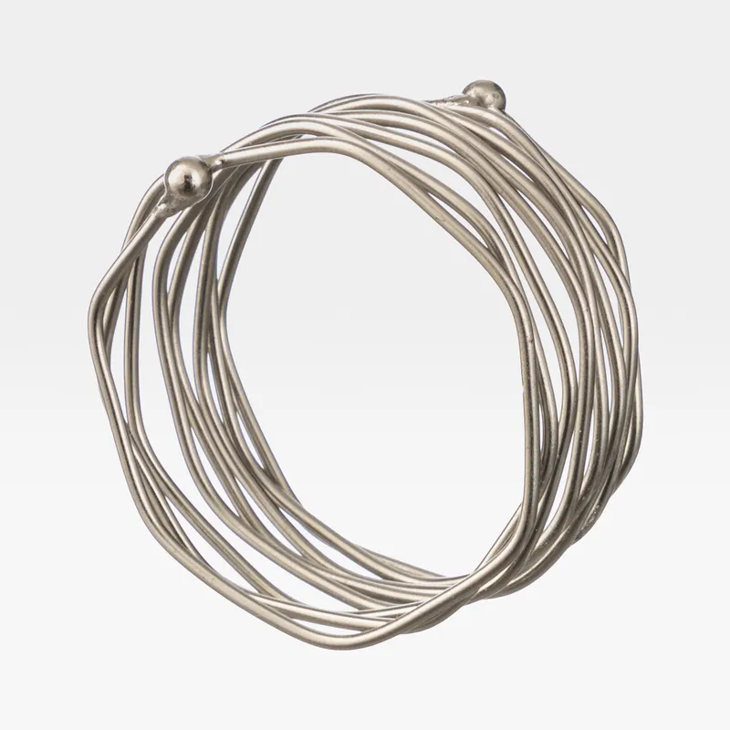 WIRE napkin ring silver