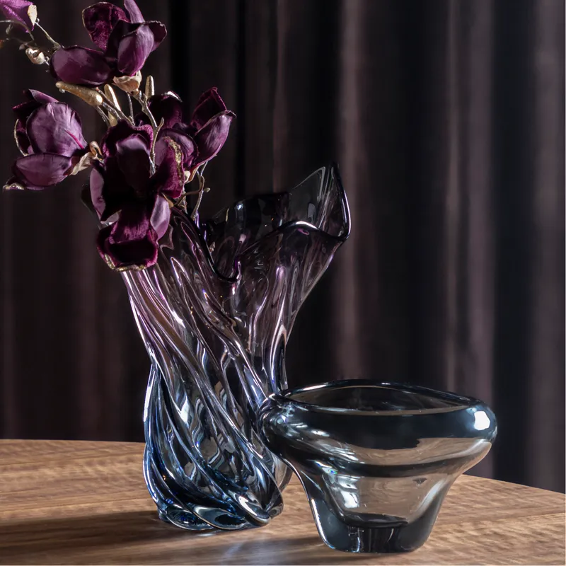 BRIDGIT vase purple/blue - H34cm