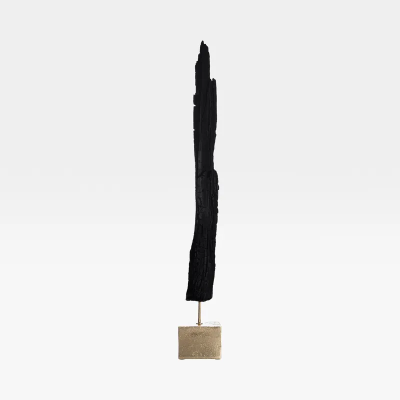 SCULPTURE decoration black/gold - H88cm