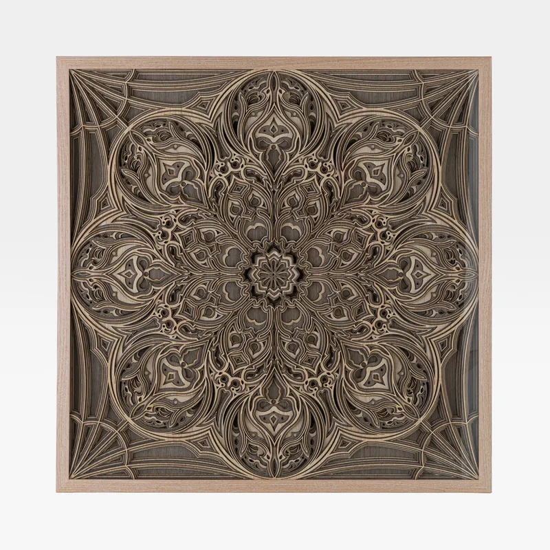 SANDOR wall decoration beige - 90x90cm