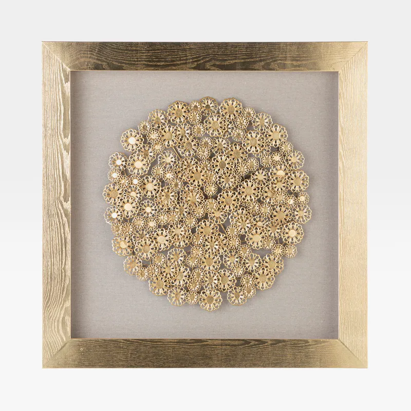 ZOLTEN wall decoration gold - 90x90cm