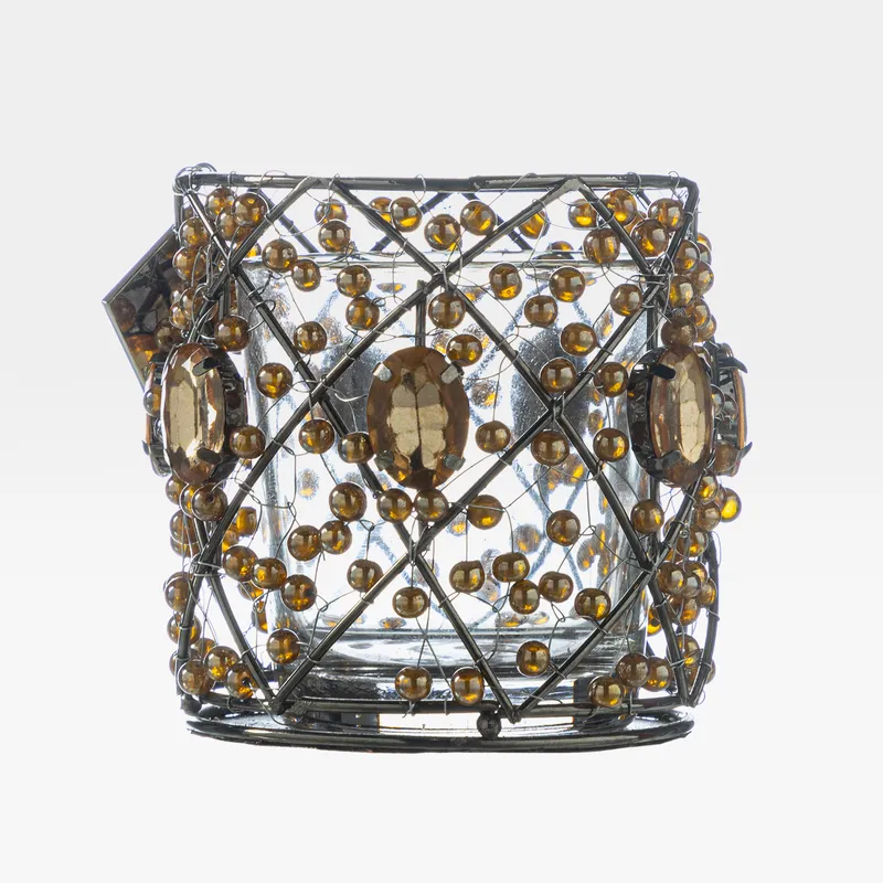 HIRAL tea light holder orange - H7cm