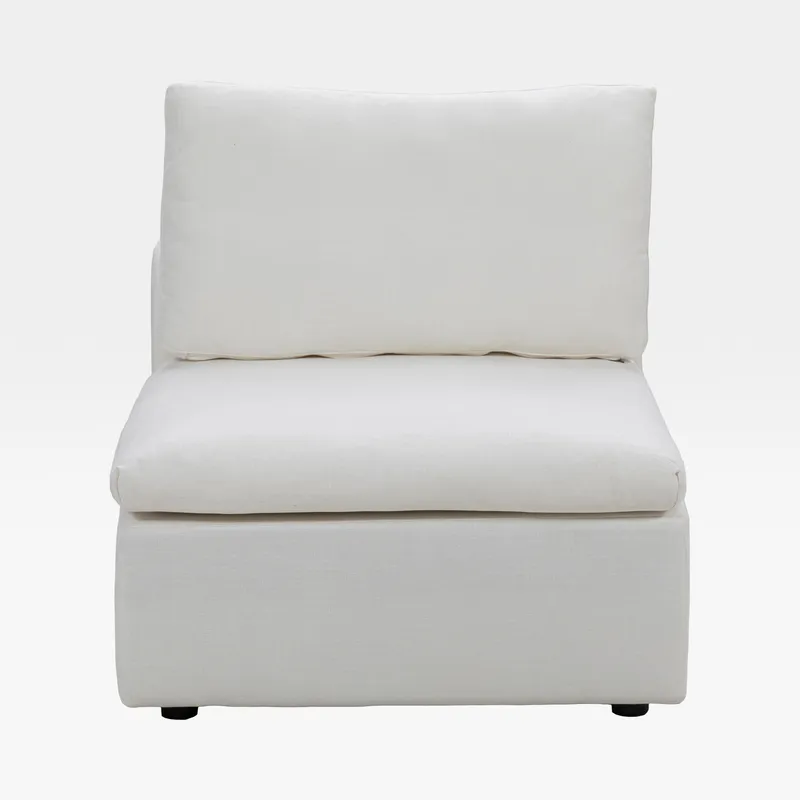 SUNLIGHT SP armless modular chair white - medium