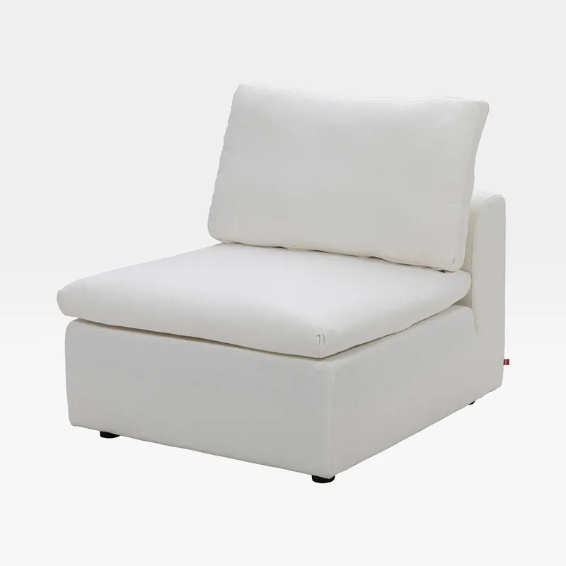 SUNLIGHT SP armless modular chair white - medium