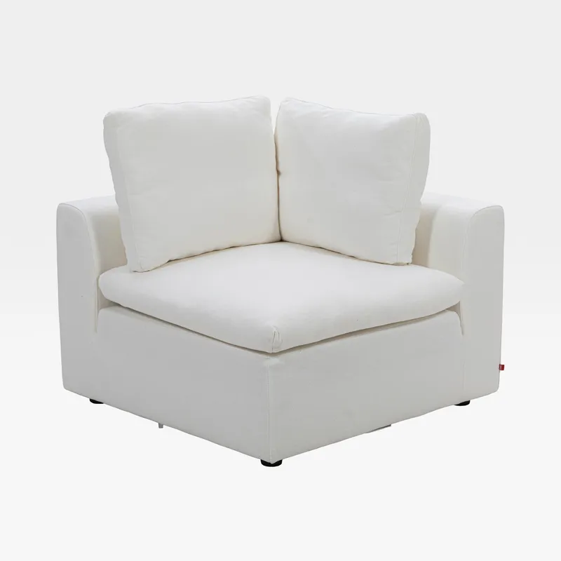 SUNLIGHT SP corner modular chair white - medium