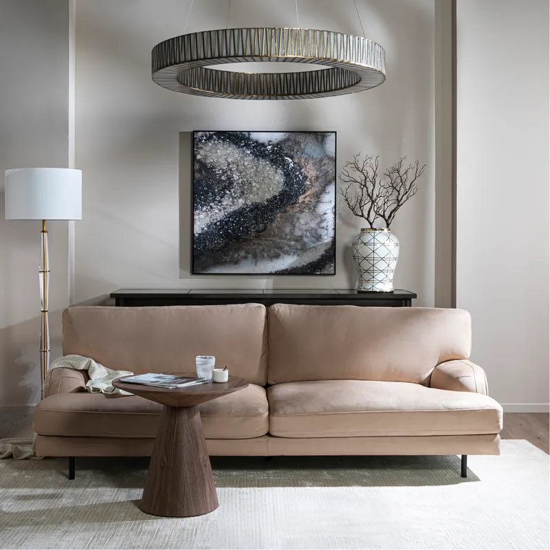 MORRIS 3 seater sofa taupe