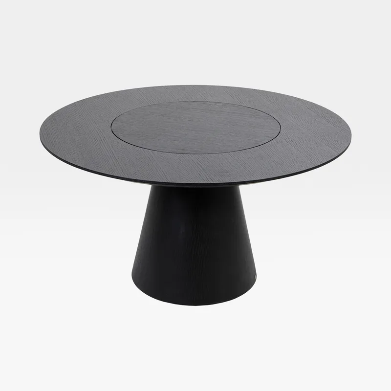 PIZZA dining table black - dia 136cm