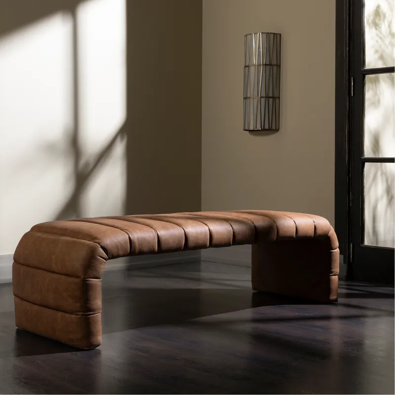 KRISTINE wall lamp white/brass - H60cm