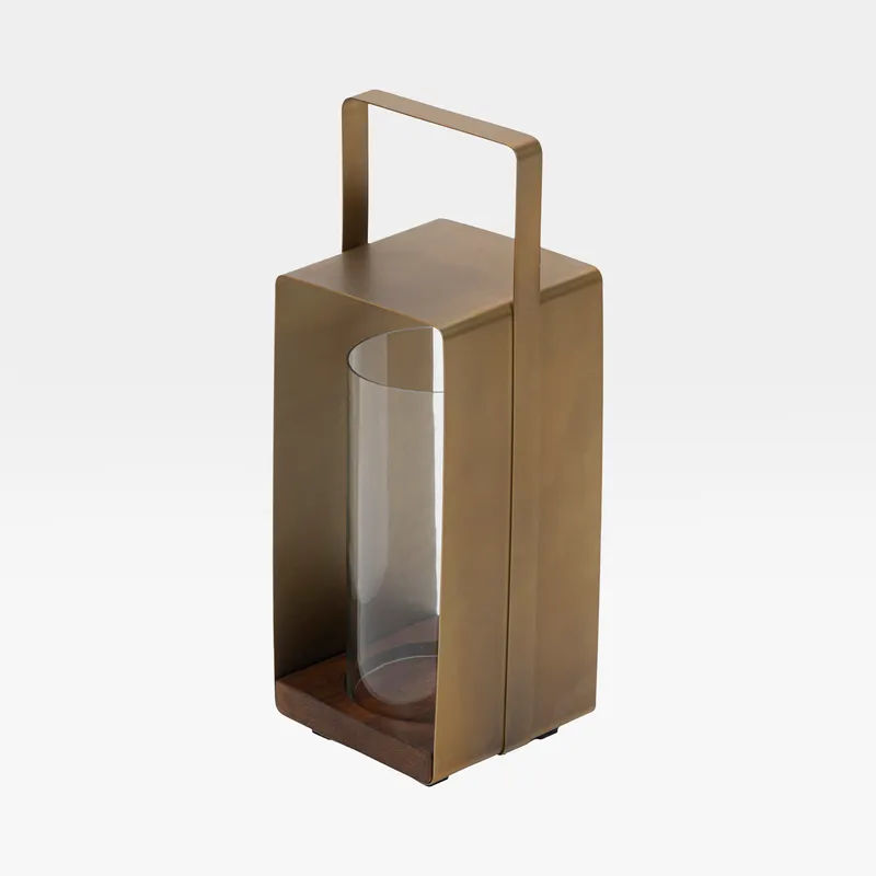 MAGNUS lantern brass - H46cm