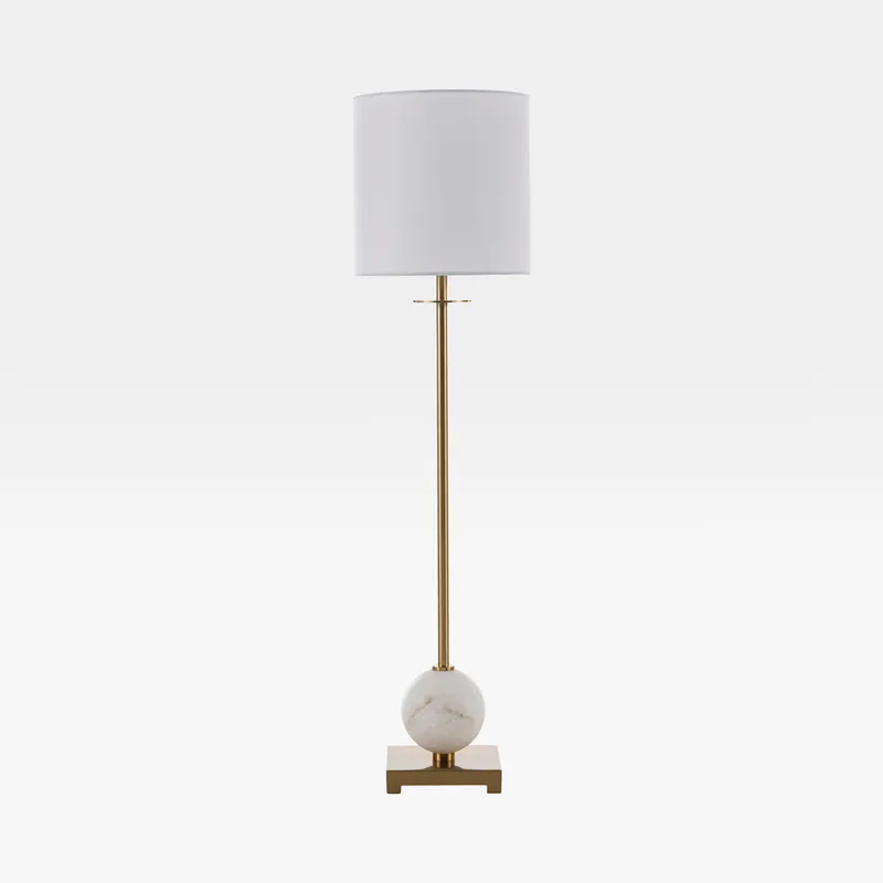 DARIO table lamp white/brass - H89cm