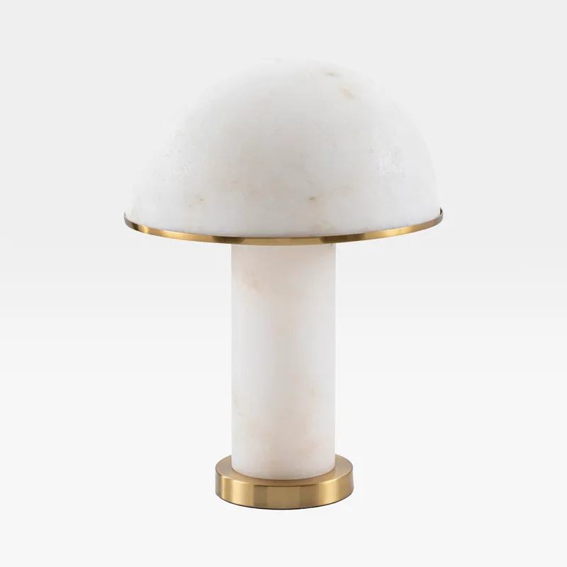 ALBA table lamp white/brass - H46cm