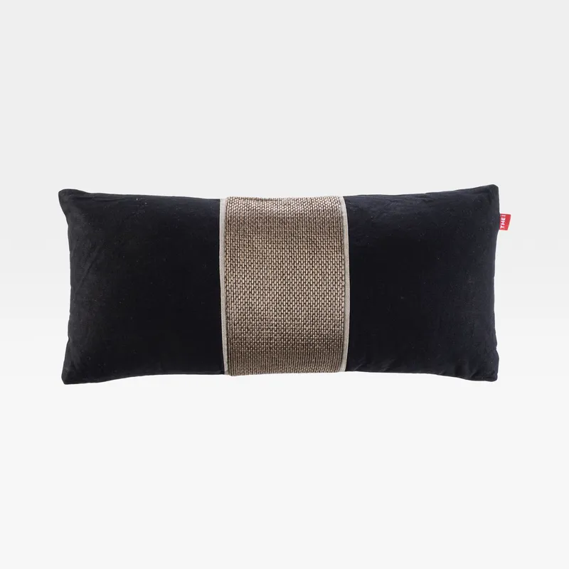 NOMAD cushion black - 23x51cm