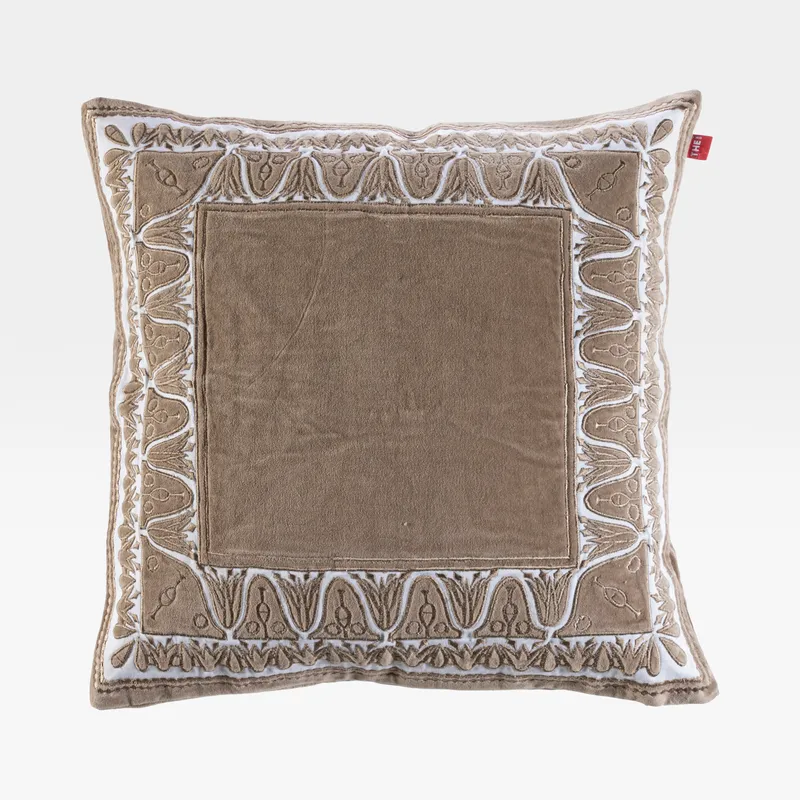 APPLIQUE cushion cover beige - 50x50cm