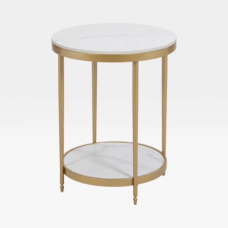 PUERTO side table white - dia 48cm