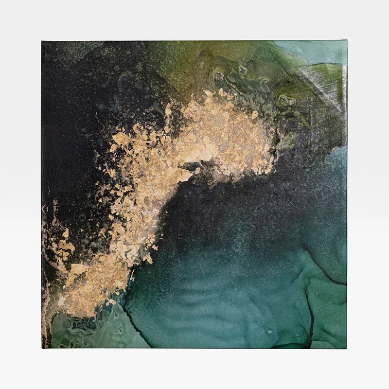 EMERALD Topo I canvas multicolour - 100x100cm
