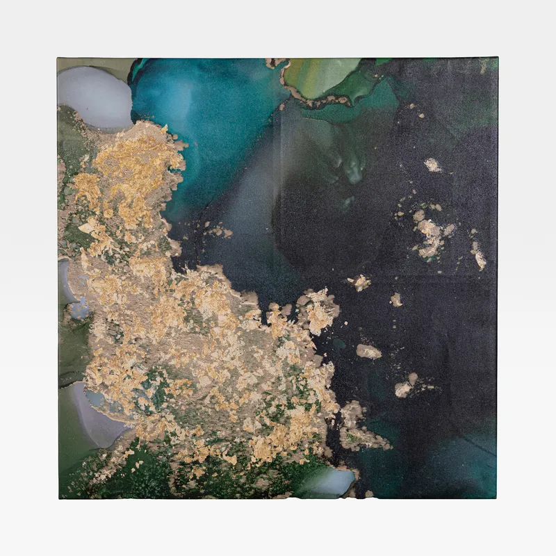 EMERALD Topo II canvas multicolour - 100x100cm