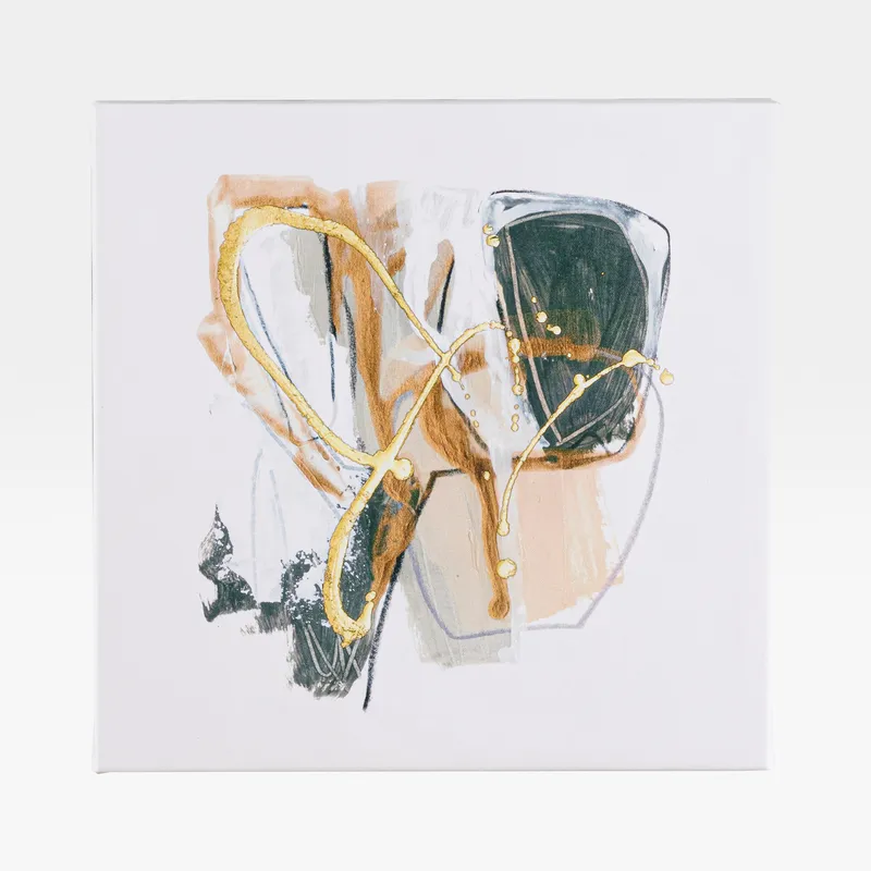 ABSTRACT I canvas white - 40x40cm