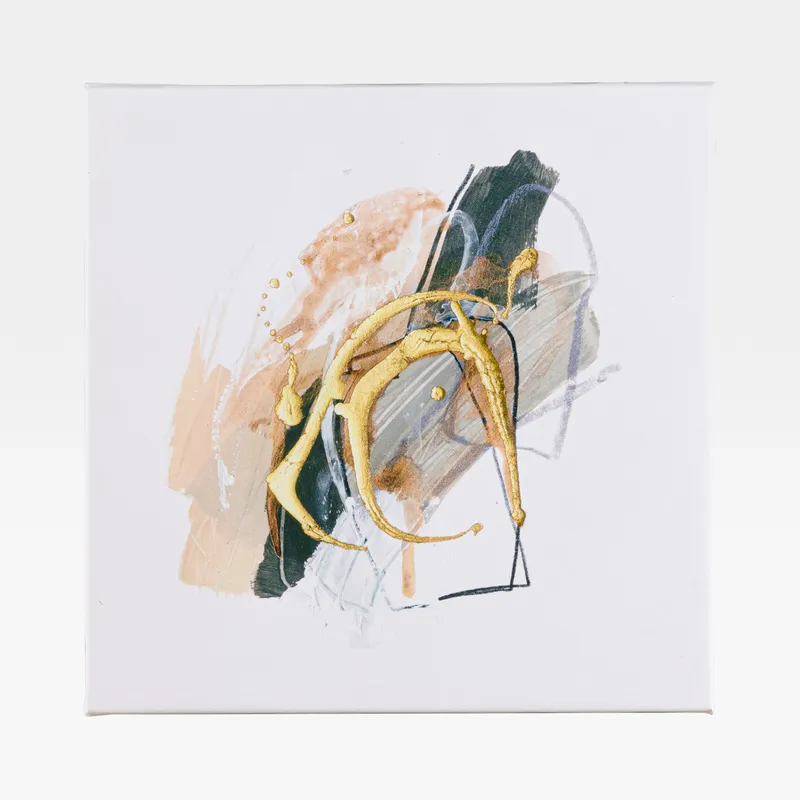 ABSTRACT II canvas white - 40x40cm