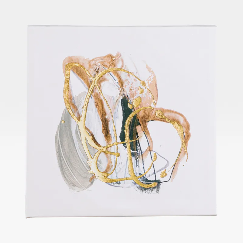 ABSTRACT III canvas white - 40x40cm