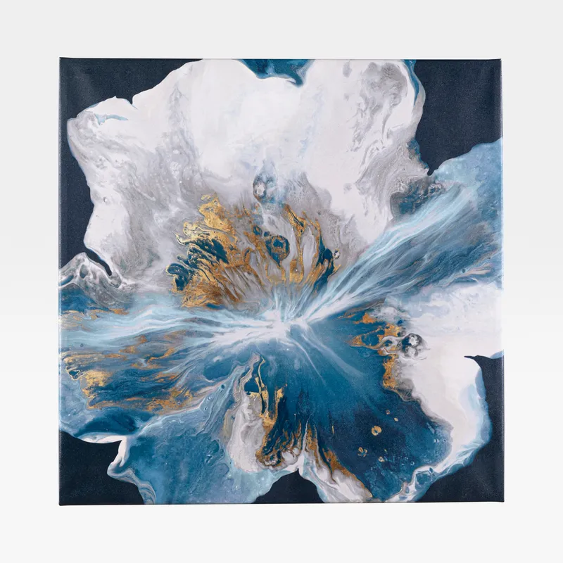 BLUE Beauty canvas blue - 100x100cm