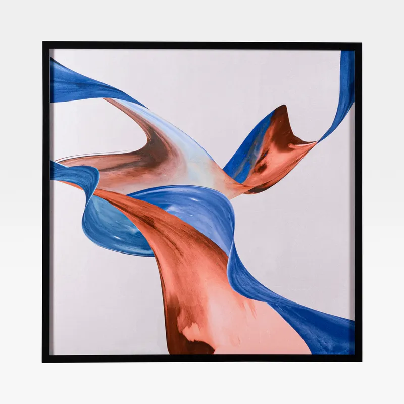 TRENDS I framed canvas black - 81x81cm