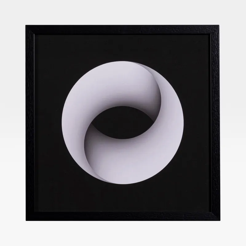 HARMONY IV print black - 43x43cm