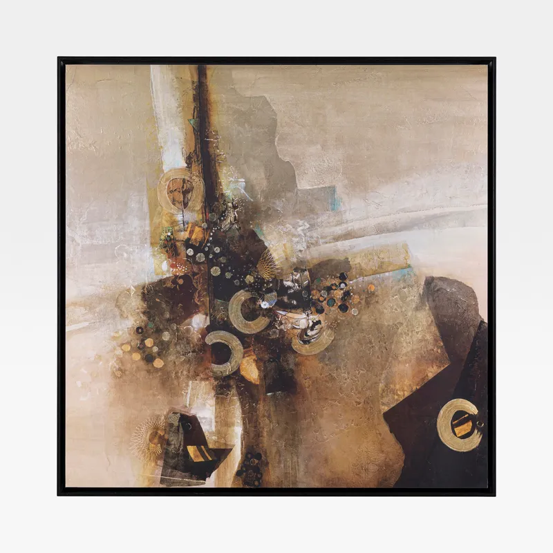 MARKABLE III print gold - 103x103cm