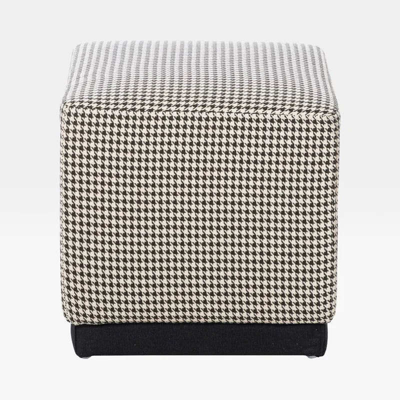 CUBE stool black and white - 45x45cm