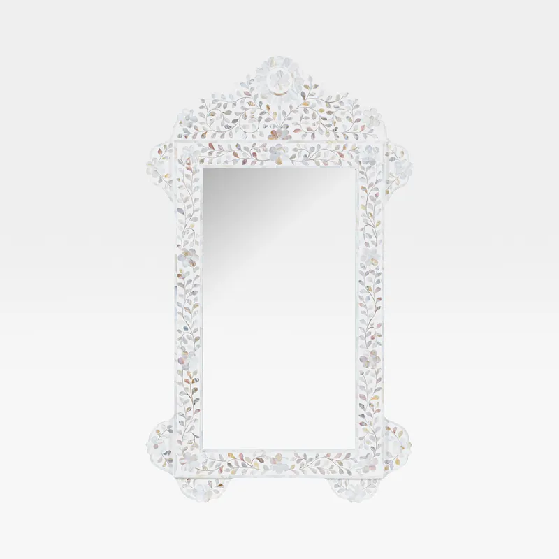 FLEUR wall mirror white - 120x70cm