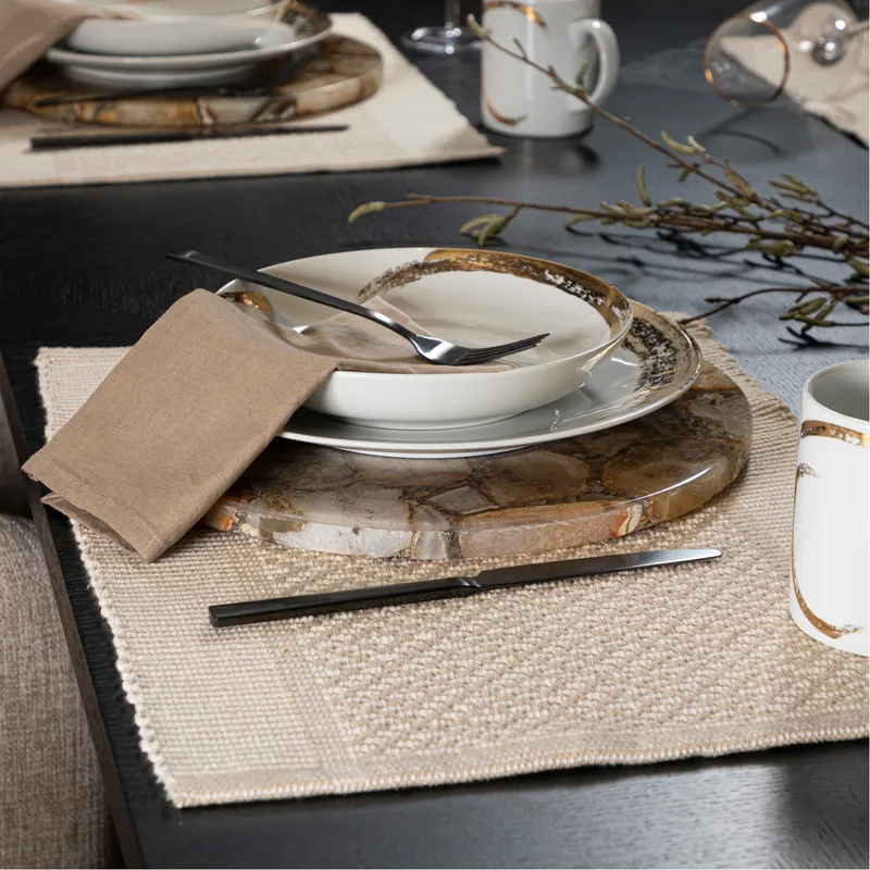 MARBLE platter grey - dia 30cm