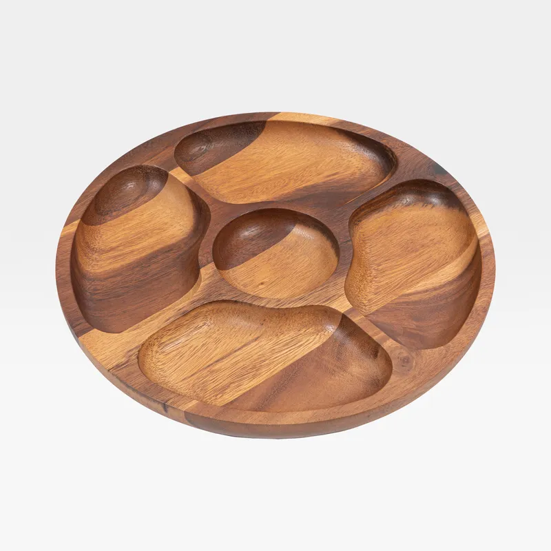 ACACIA chip and dip brown - dia 31cm