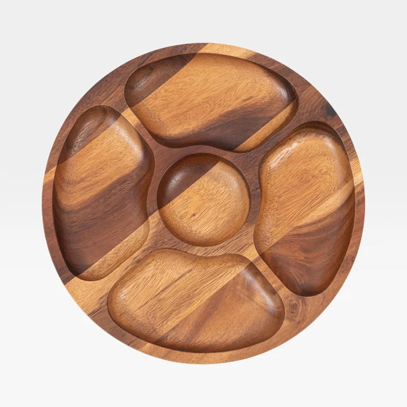 ACACIA chip and dip brown - dia 31cm