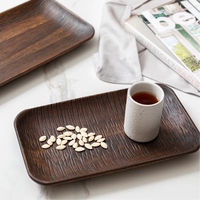 ACACIA tray dark brown - 33x20cm