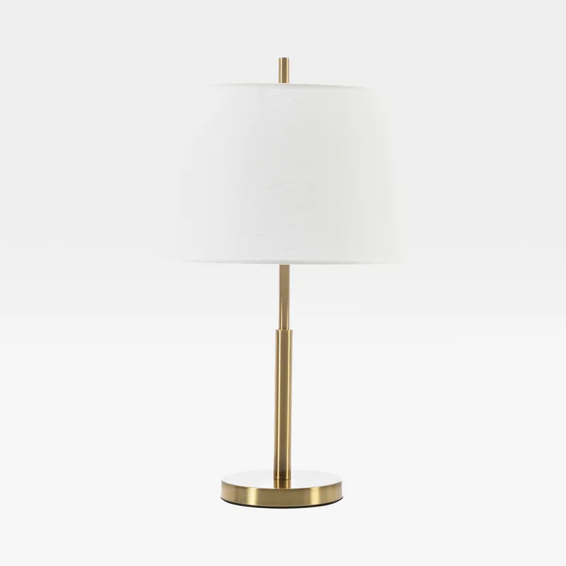 BRIGHT table lamp white/brass - H60cm