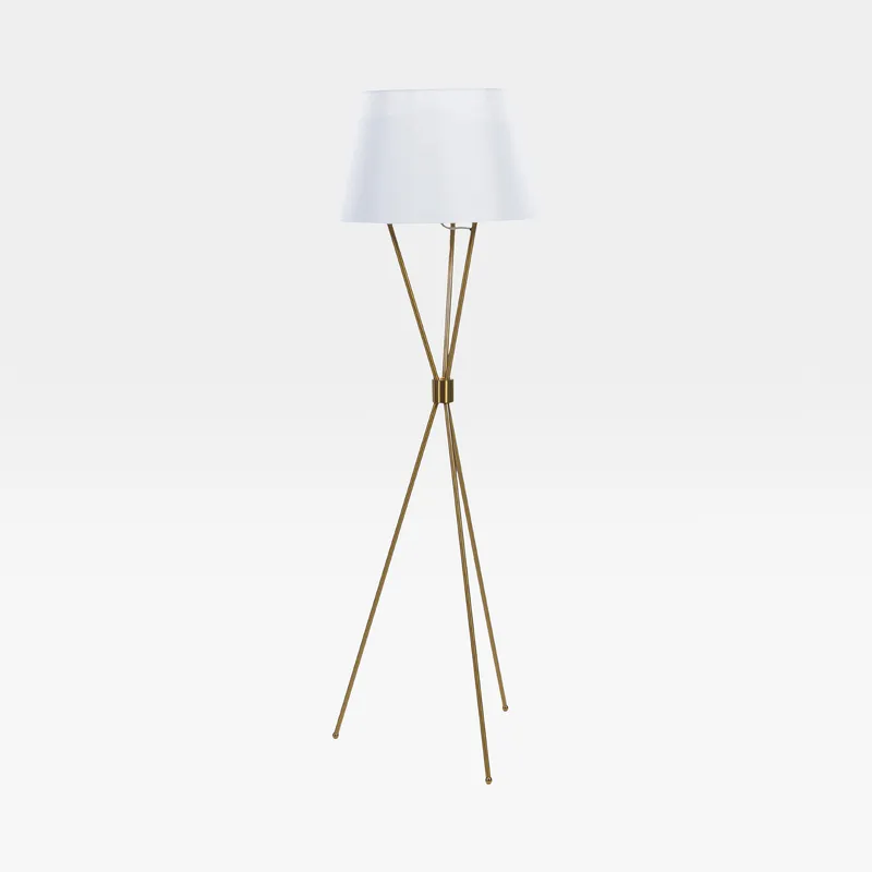 TRIPO floor lamp white/brass - H150cm