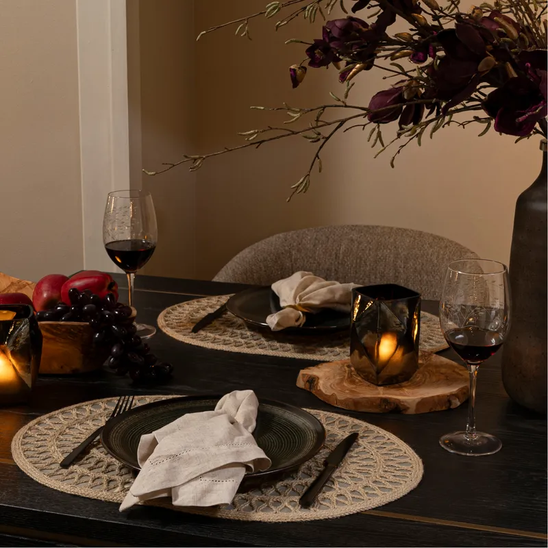 GIANNA dinner plate black - dia 27cm